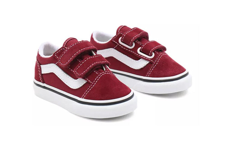 (TD) Vans Old Skool Casual Skateboarding Shoes 'Red' VN000D3Y9AK