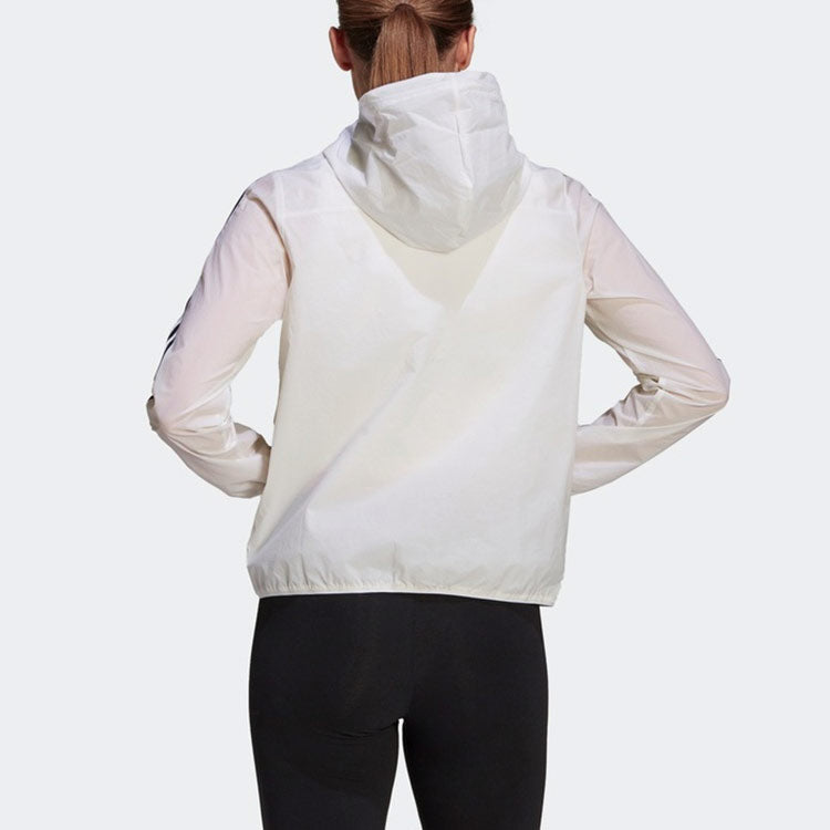 (WMNS) adidas W 3s Wb Sports Training Hooded Woven Jacket White GQ0594