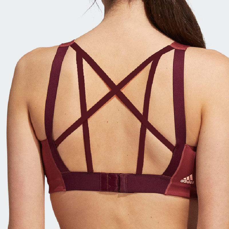 (WMNS) adidas Stronger For It Alpha Bra Asia Sizing 'Red' GC7717