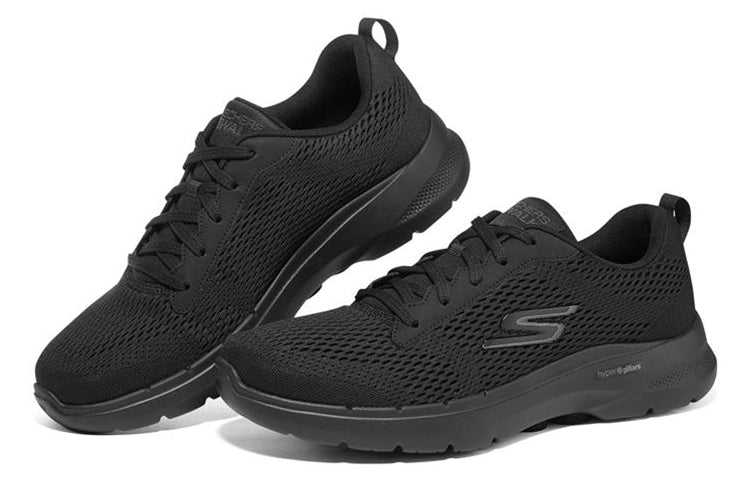 Skechers Go Walk 6 Avalo Lace Up 'Pure Black' 216209-BBK