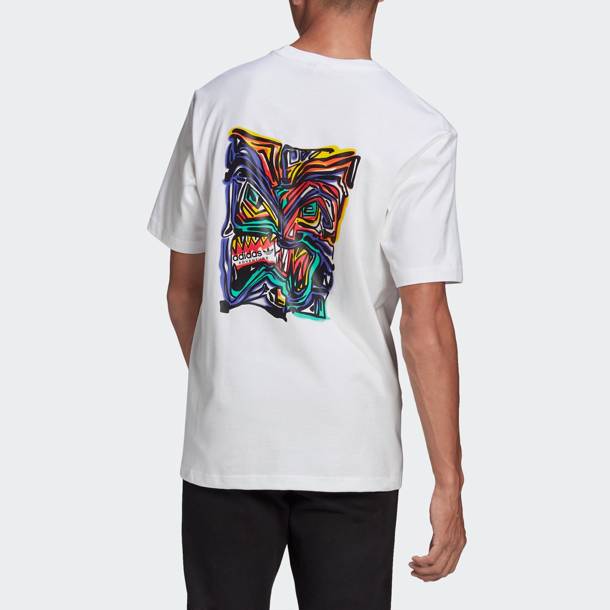 adidas originals Adv Munchman T Casual Sports Round Neck Short Sleeve White GN2377