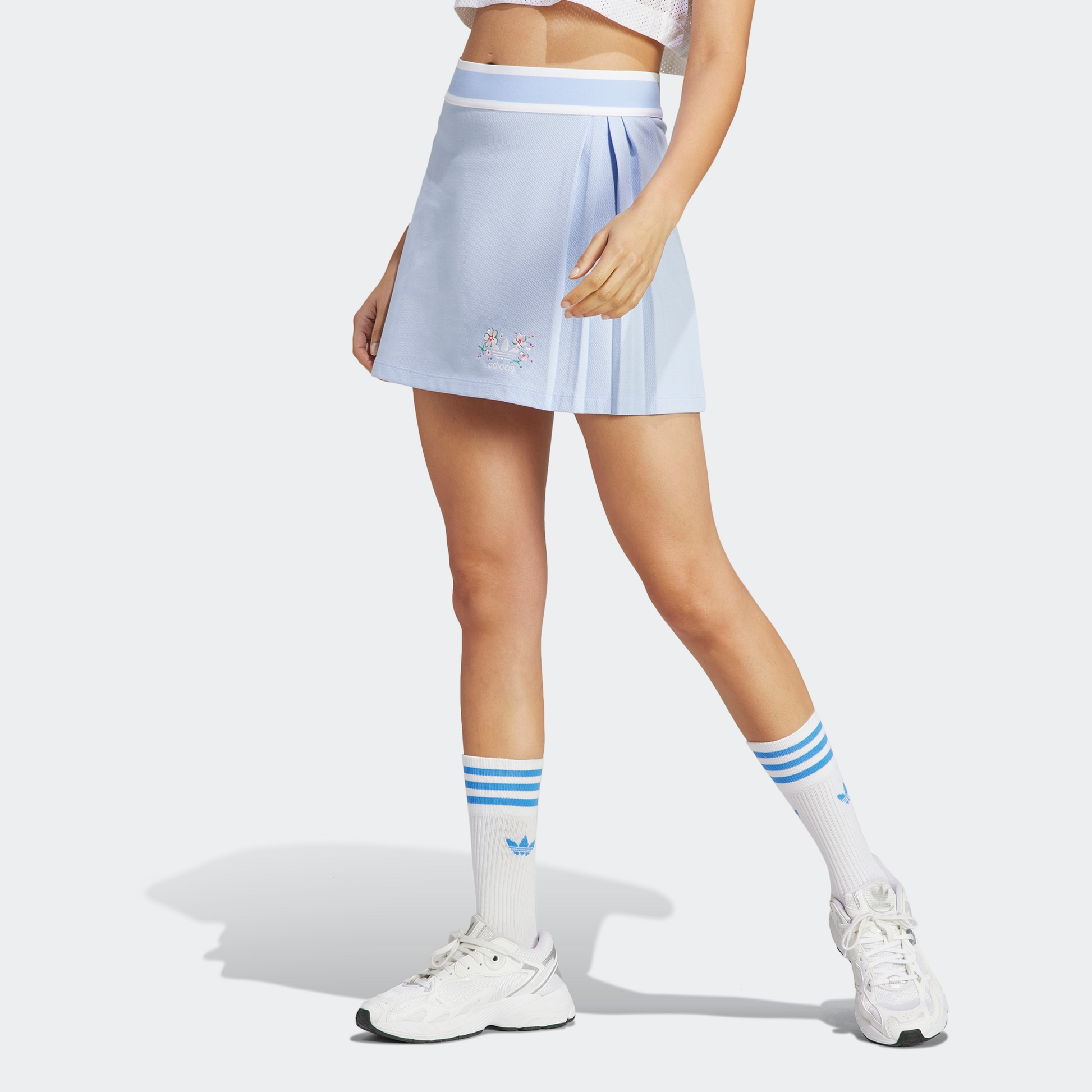(WMNS) adidas originals Skirt Pink Blue' IP3759