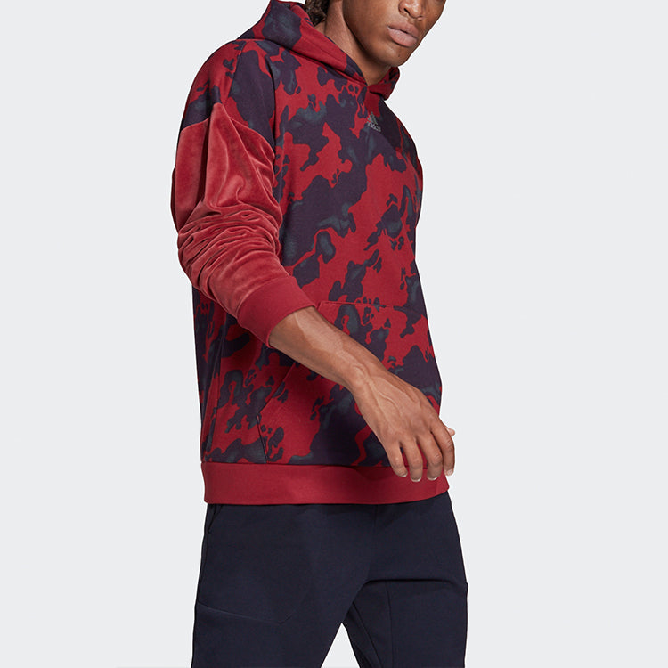 adidas Vevlet Aop Hdy Colorblock Camouflage Sports Red H25089