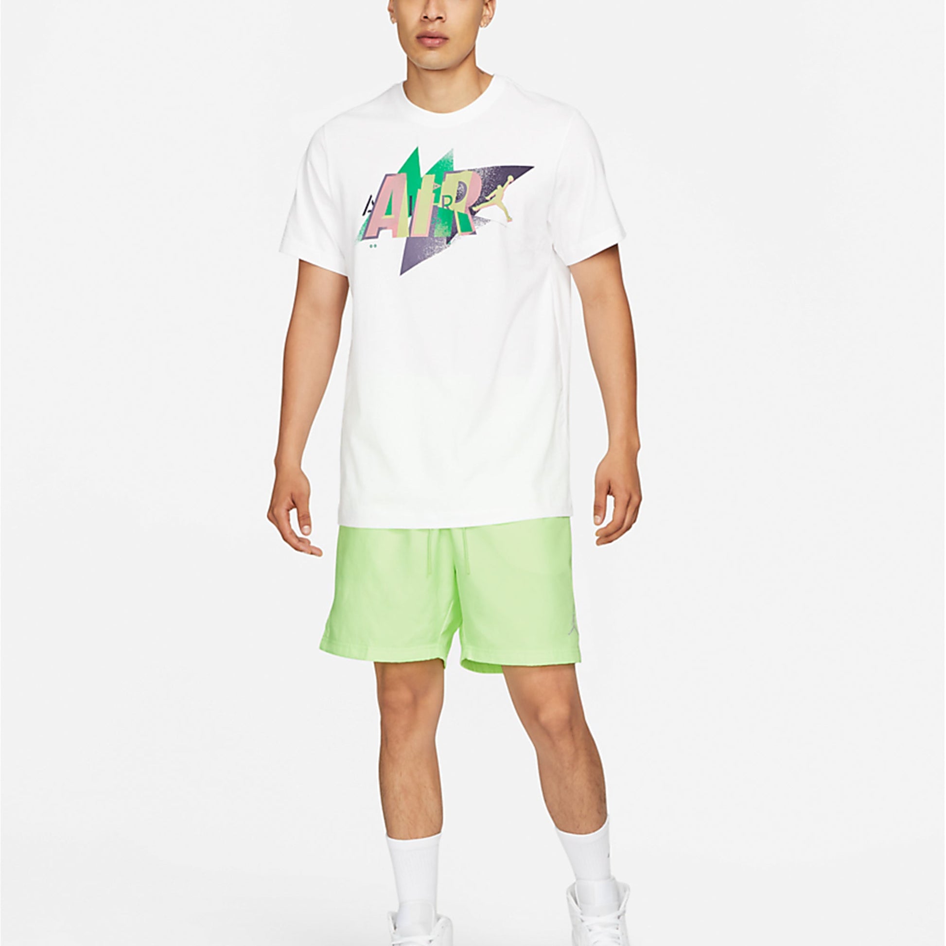 Air Jordan Casual Sports Basketball Breathable Training Short Sleeve White CZ8395-100