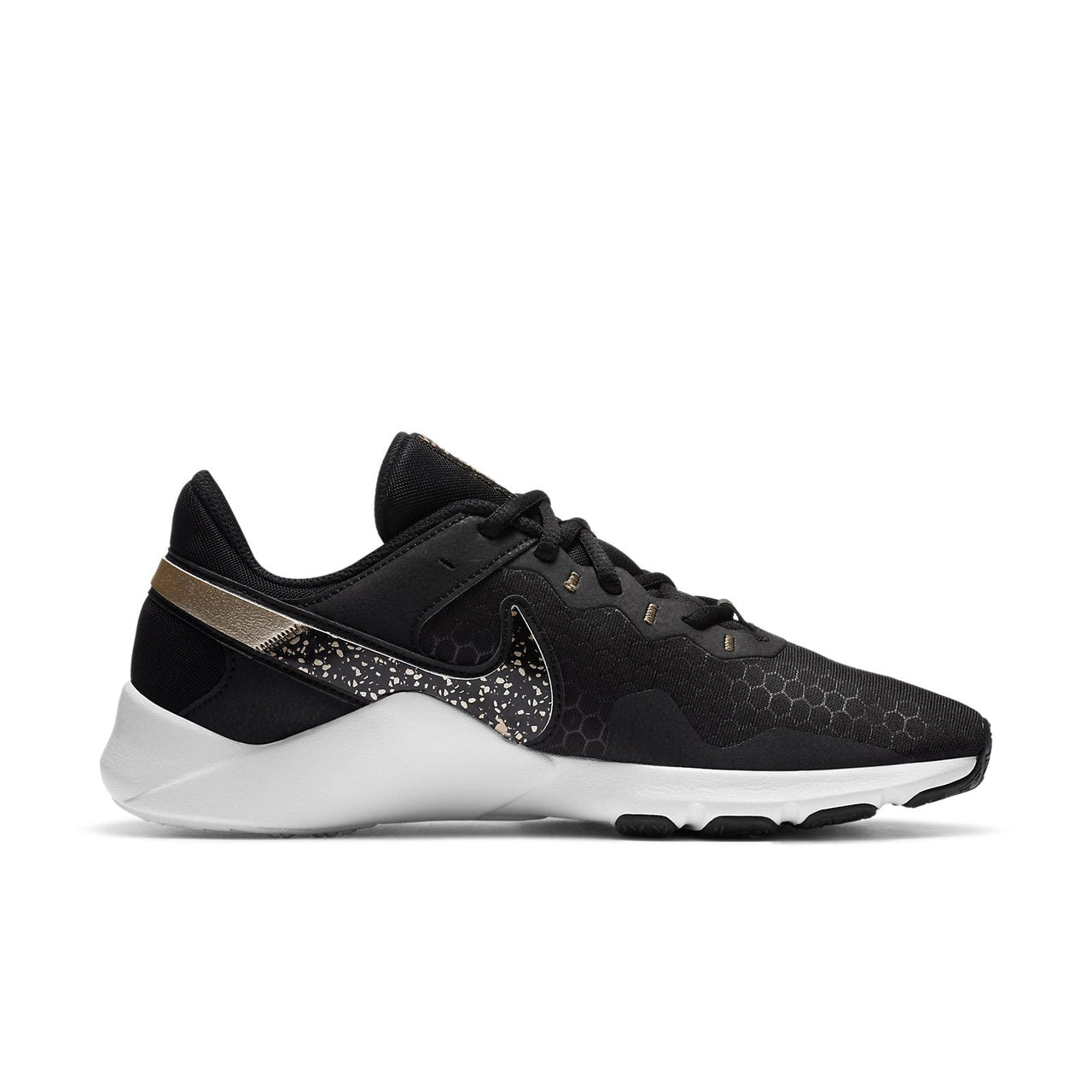 (WMNS) Nike Legend Essential 2 Premium 'Black White Gold' CZ3668-001
