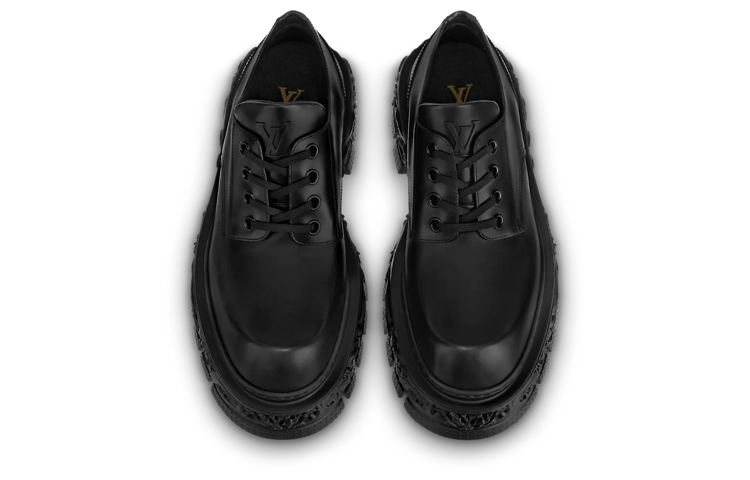 LOUIS VUITTON LV Baroque Derby Shoes 'Black' 1AAZ4Z
