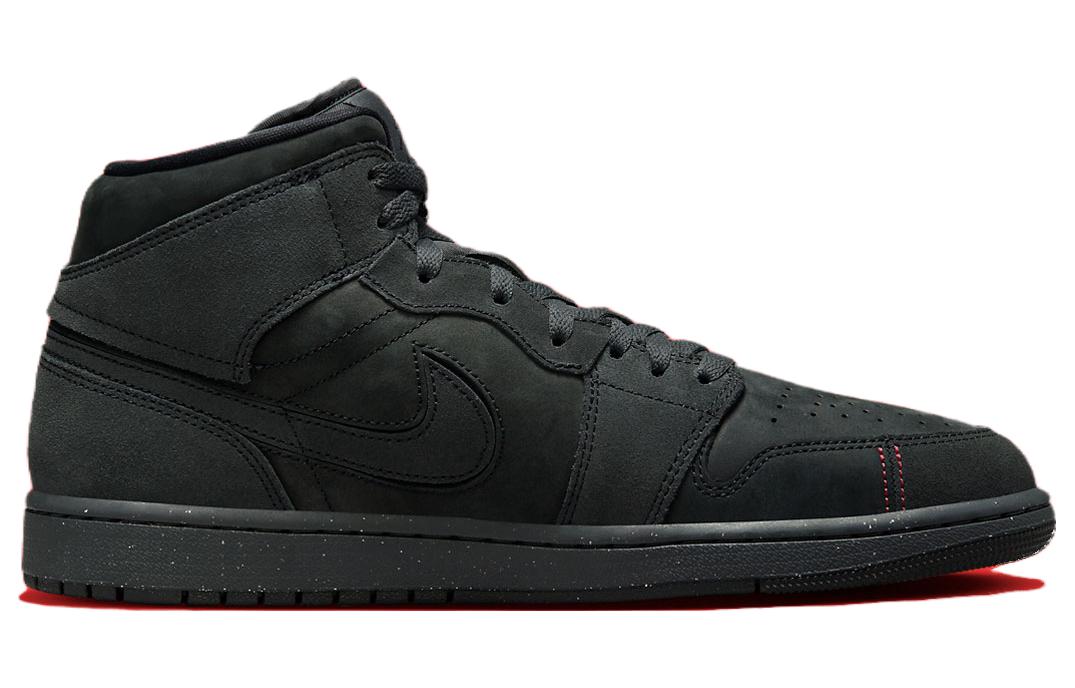 Air Jordan 1 Mid SE Craft 'Dark Smoke Red' FD8634-001