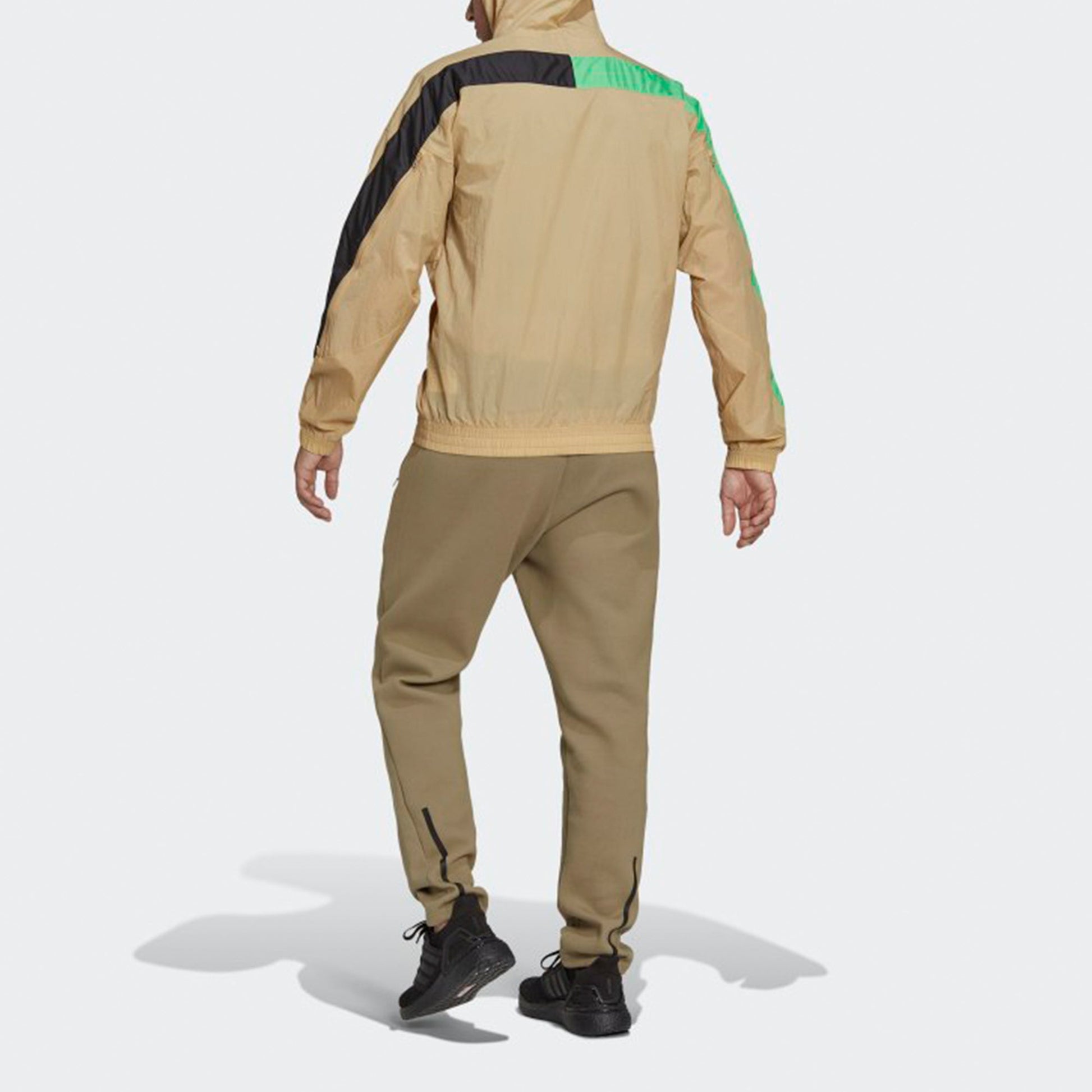 adidas M Wnd Mother Sports Stylish Hooded Jacket Khaki H39835