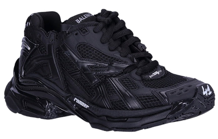 Balenciaga Runner Sneakers 'Matte Black Mesh and Nylon' 677403W3RBT1000