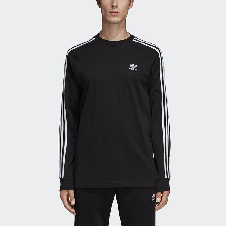adidas originals Classic Round Neck Cozy Long Sleeves Black DV1560