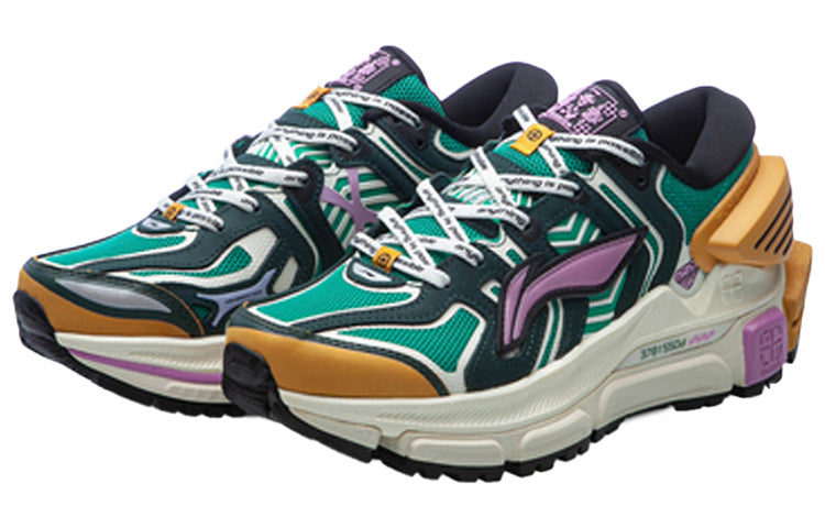 (WMNS) Li-Ning Sun Chaser 'Green Yellow Purple' ARZQ004-16