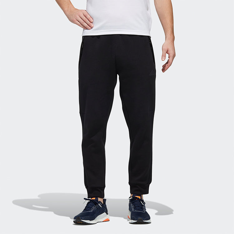 adidas O1 PNT ID Running Training Casual Sports Long Pants Men Black FM9383