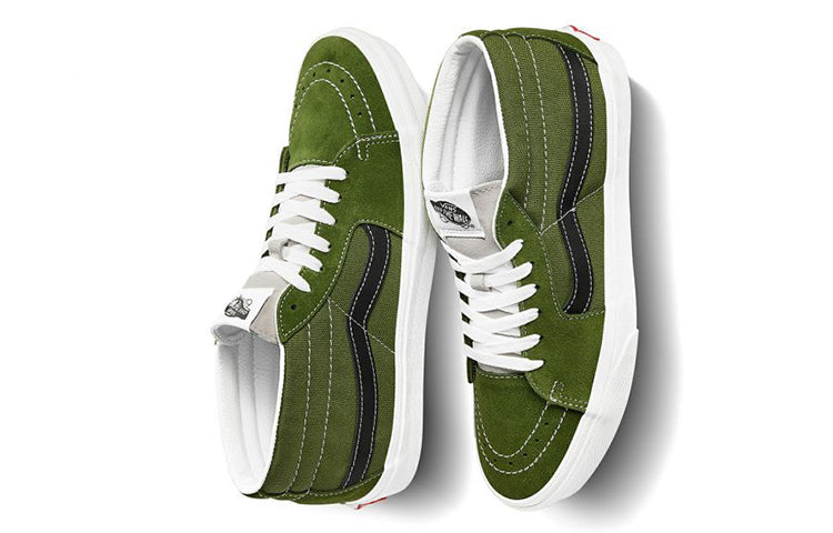 Vans Sk8-Mid Low Top skate shoes Unisex dark green VN0A3WM3WZ6
