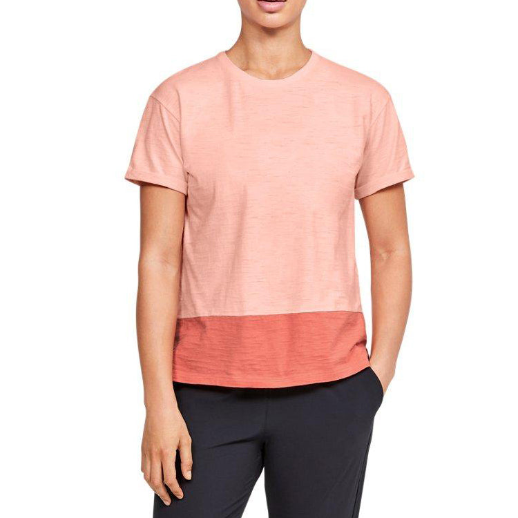 (WMNS) Under Armour Training Sports Short Sleeve Orange 1355585-845