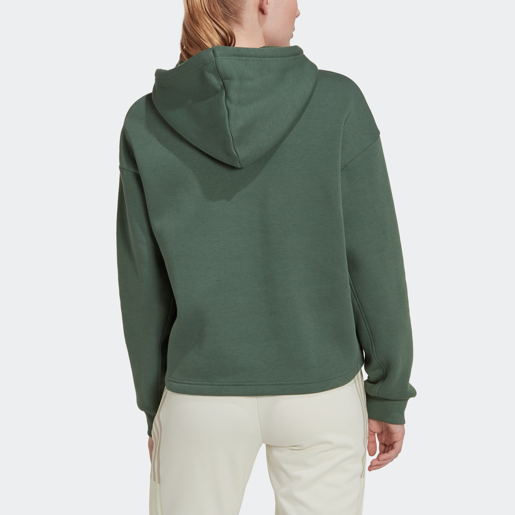 (WMNS) adidas ALL SZN Fleece Hoodie Asia Sizing 'Green' HK0448