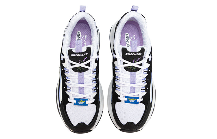 (WMNS) Skechers D'LITES 4.0 'Black Purple' 896138-BKLV