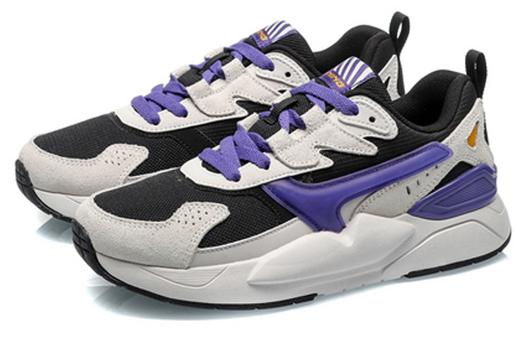 (WMNS) Li-Ning Classic Leisure 'Black Purple White' AGCQ408-2