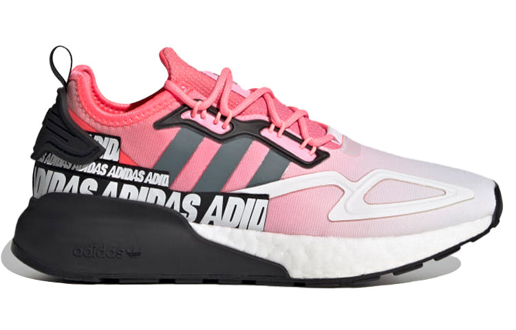 (WMNS) adidas ZX 2K Boost 'Wordmark Heel Stripe - Semi Solar Red' FX7049