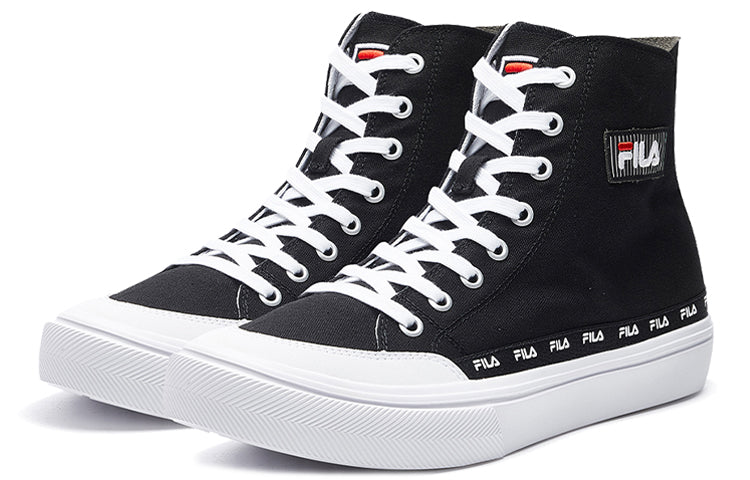 FILA STRADA high-top canvas shoes Black/white F12M034412FBW
