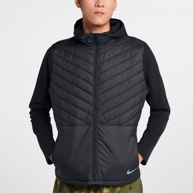 Nike Woven hooded Stay Warm Casual Sports Jacket Black CJ5475-010