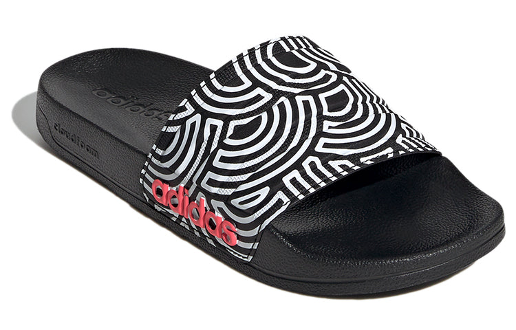(WMNS) adidas Adilette Shower Slipper 'Black White' FX1200