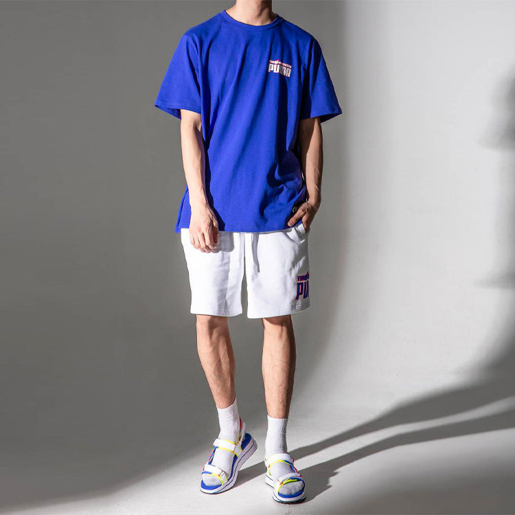 PUMA x The Hundreds Tee Logo Printing Round Neck Short Sleeve Blue 596750-20