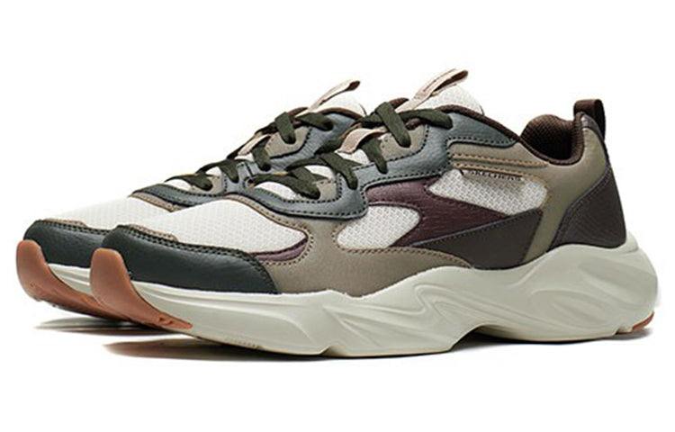 Skechers D'Lites 'Brown White Green' 51936-BRMT
