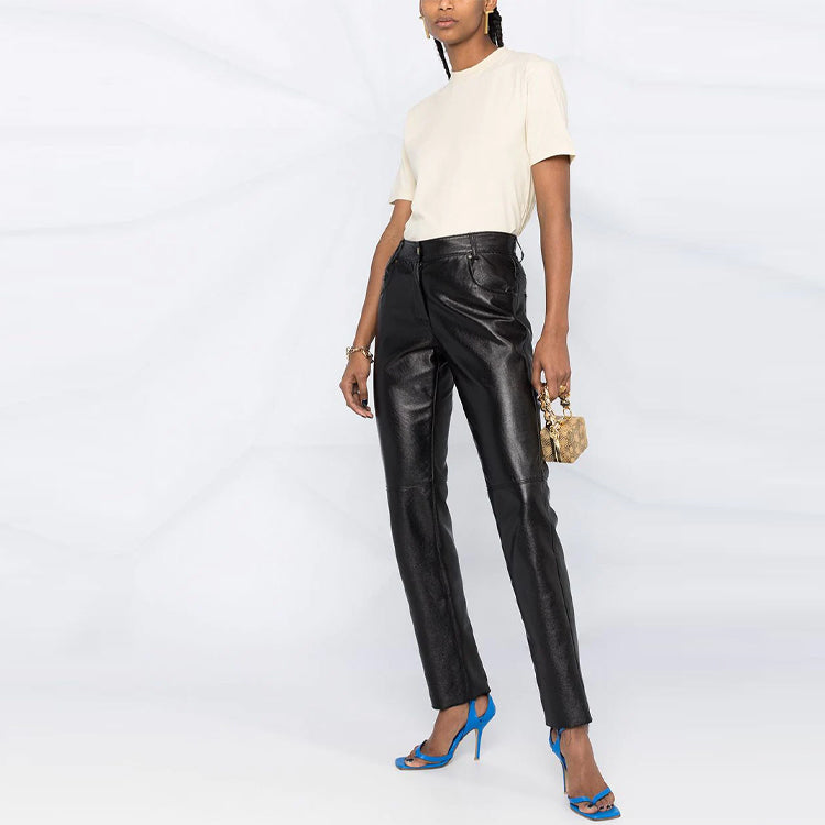 (WMNS) Off-White SS21 Loose Round Neck Short Sleeve Slim Fit White T-Shirt OWAA049R21JER0106161