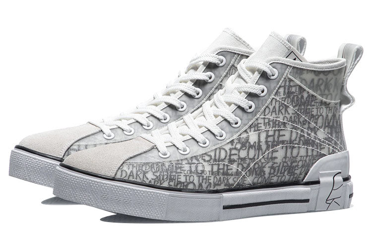 (WMNS) Li-Ning Classic Canvas Hi x Star Wars 'Grey White' AGCR182-1