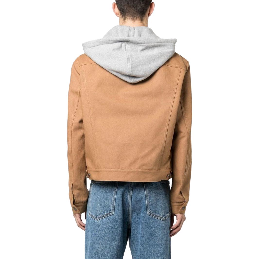Gucci Denim Jacket With Contrast Hood 'Brown' 713883-XDCDC-7346