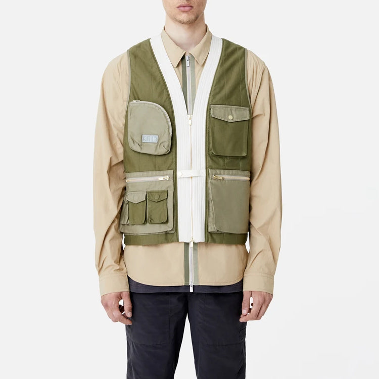 KITH Military Sateen Quilted Tactical Vest 'Olive' KH1209-106