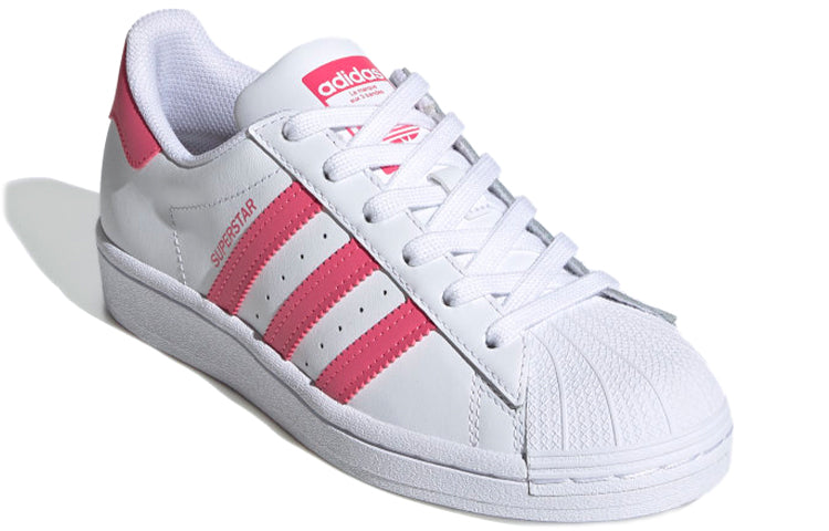 (GS) adidas Superstar J 'White Super Pink' FW0773