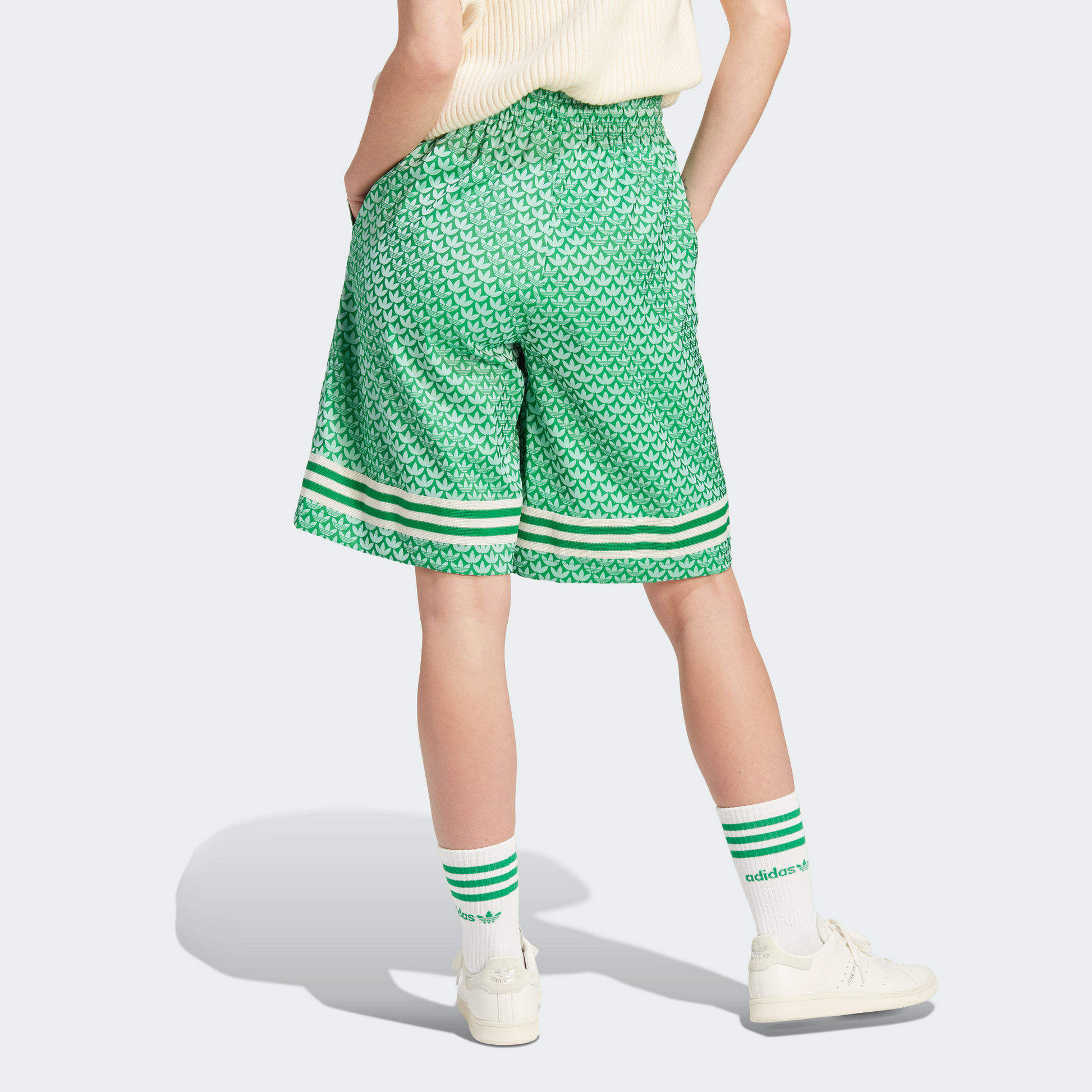 (WMNS) adidas originals SS23 adicolor 70s Logo Short 'Green' IK7881