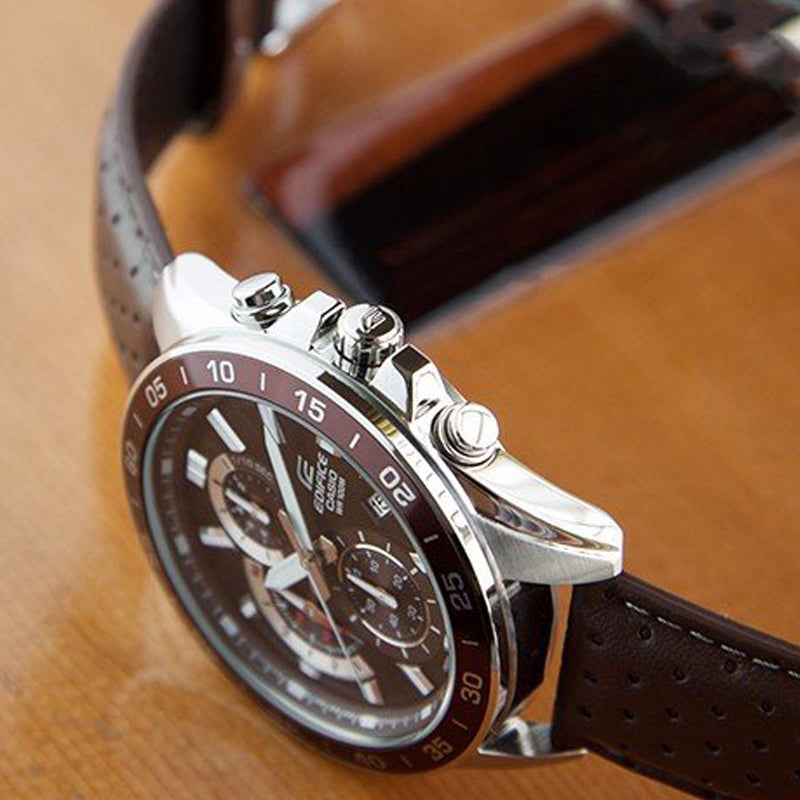 CASIO EDIFICE Serieses Men's Coffee Mens Brown Analog EFV-550L-5AVUDF