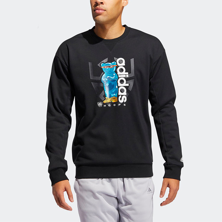 adidas Don Candy Crew Basketball Sports Hooded SweaterMen Black GP2752