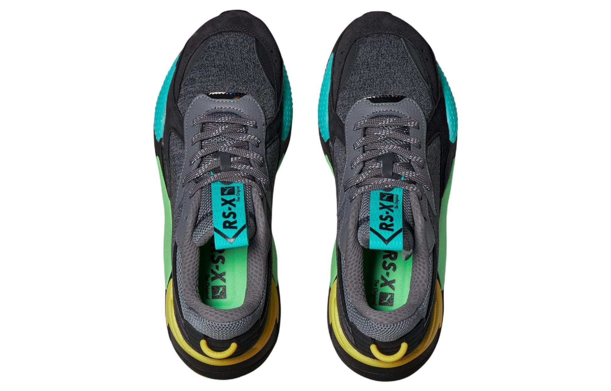 PUMA RS-X Highlighter 'Castlerock Fluorescent Yellow' 384710-02
