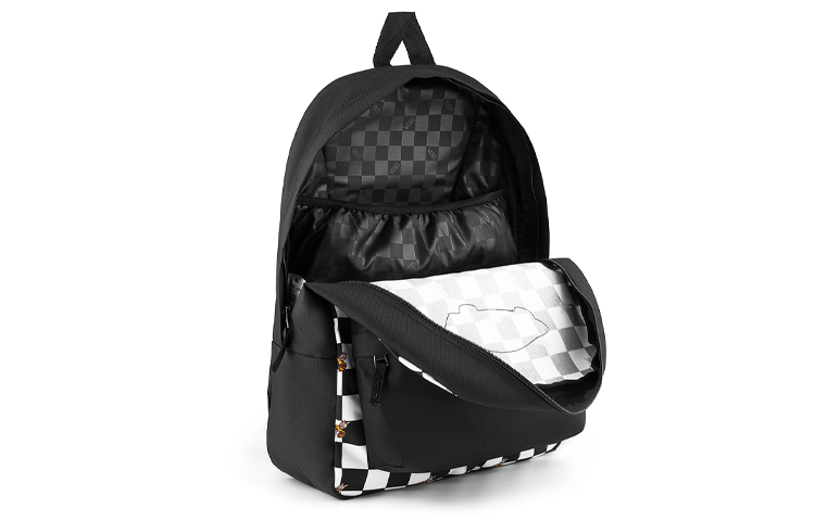 Vans Realm Bee Checkerboard Backpack 'Black White' VN0A3UI6YZT