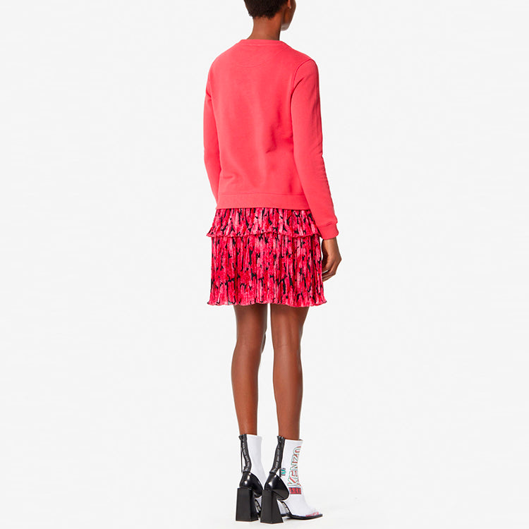 (WMNS) KENZO Tiger Head Casual Long Sleeves Hoodie Pink F962SW7124XO-27