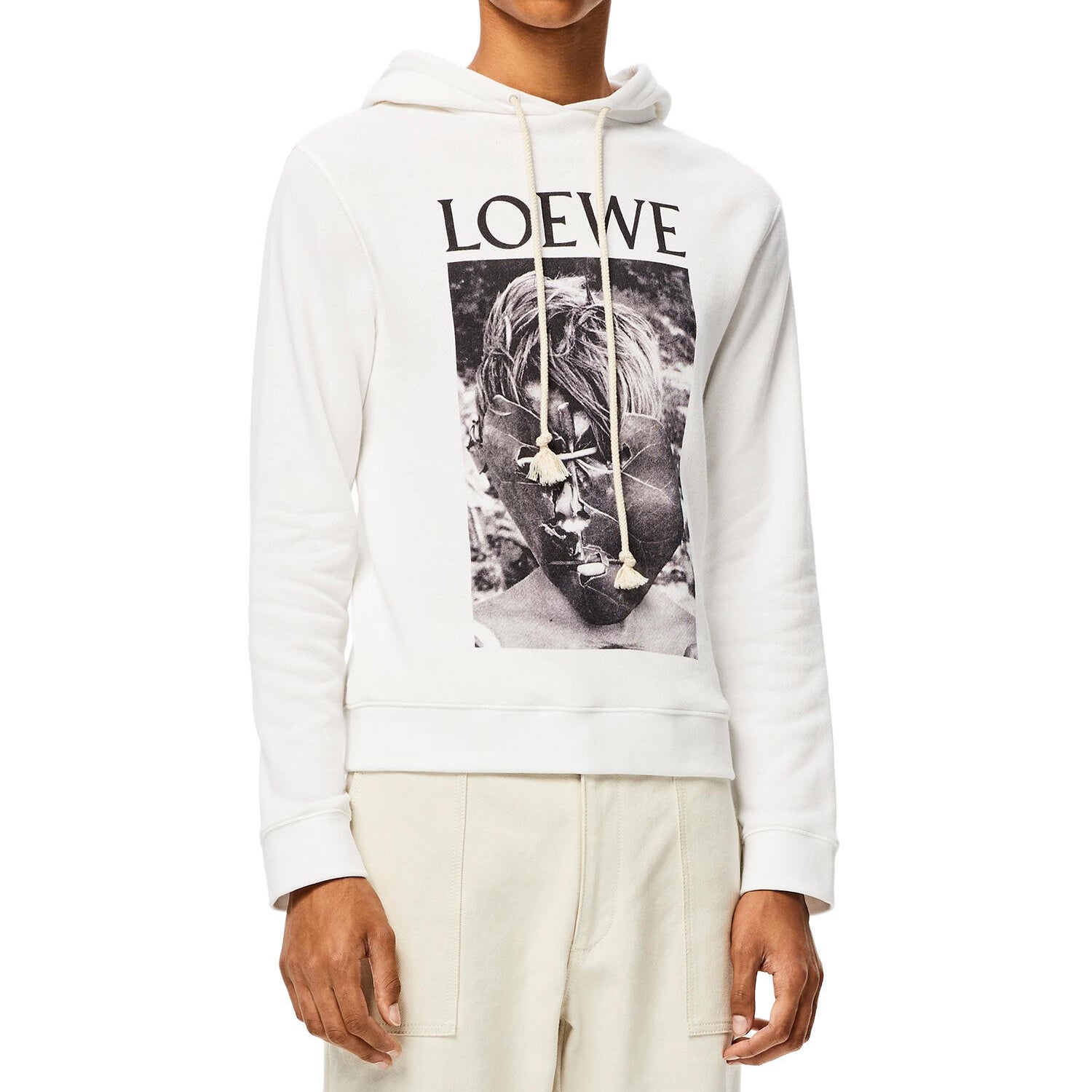 Men's LOEWE Mask Printing White H6109730PC-2100