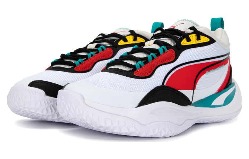 PUMA Playmaker 'White Red Black' 385841-05