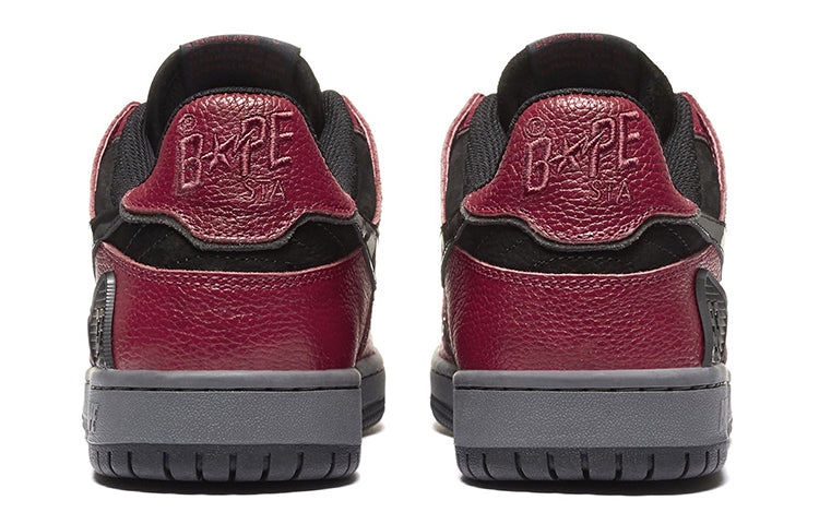 (WMNS) A Bathing Ape Sk8 Sta 'Black Red' 1H80-291-003