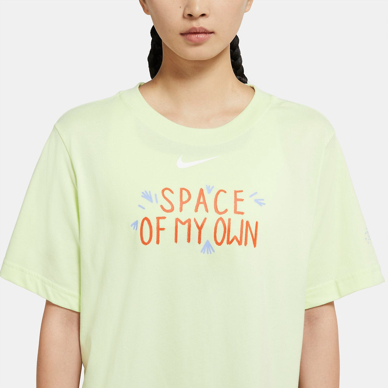 (WMNS) AS W NK DF B. GARDEN SS Tee LIME ICE DM7913-303