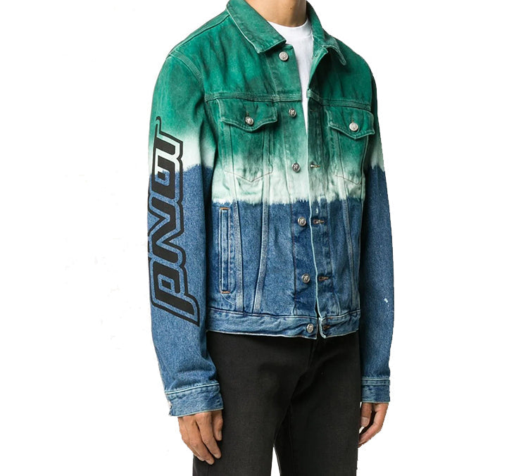 Off-White Fw20 Gradient Tie Dye Denim Jacket OMYE054E20DEN0024510
