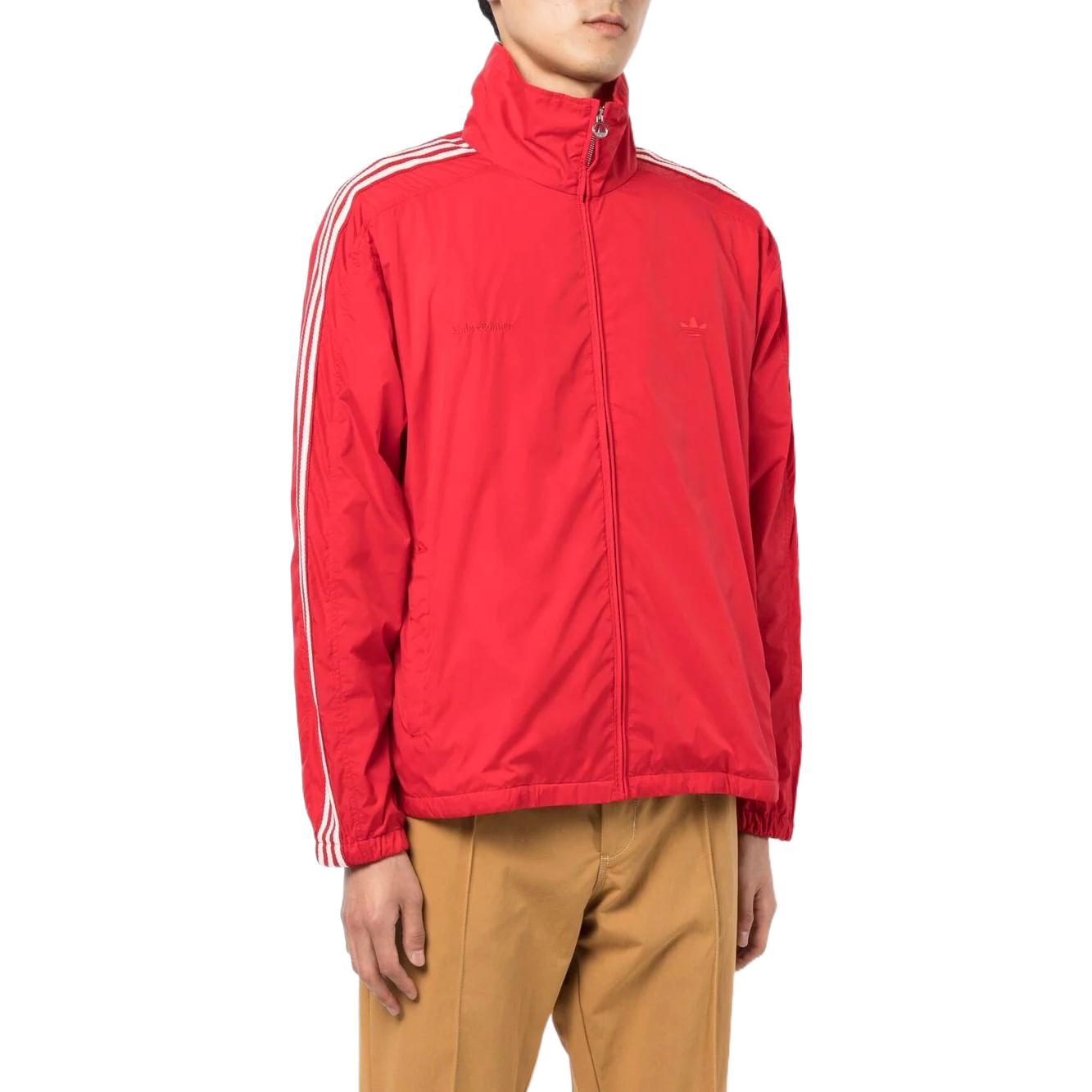 adidas x Wales Bonner Stripe Stand Collar Zipper Jacket 'Bright Pink' HG6262