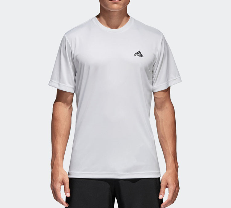 adidas Tennis Sports Round Neck Short Sleeve White AZ4077