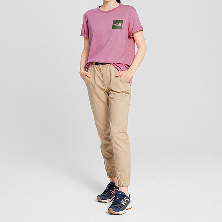 THE NORTH FACE Outdoor Casual Short Sleeve Couple Style Pink 5B3E-ZCF