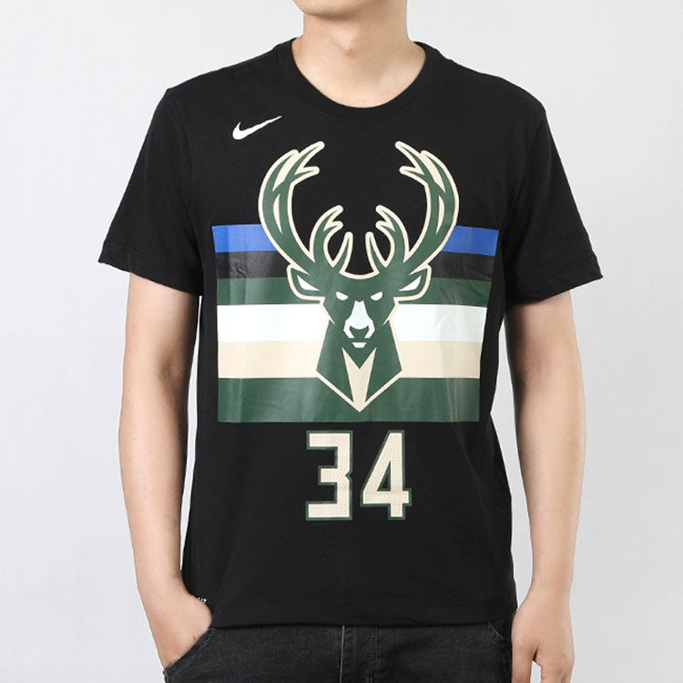 Nike NBA 19-20 Milwaukee Bucks Antetokounmpo Tee Black BQ1547-024