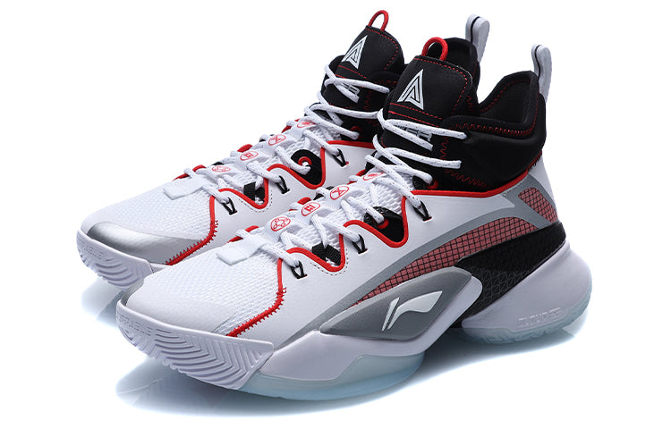 Li-Ning Air Raid 7 Premium High Basketball Shoes 'White Black Red' ABAQ071-1