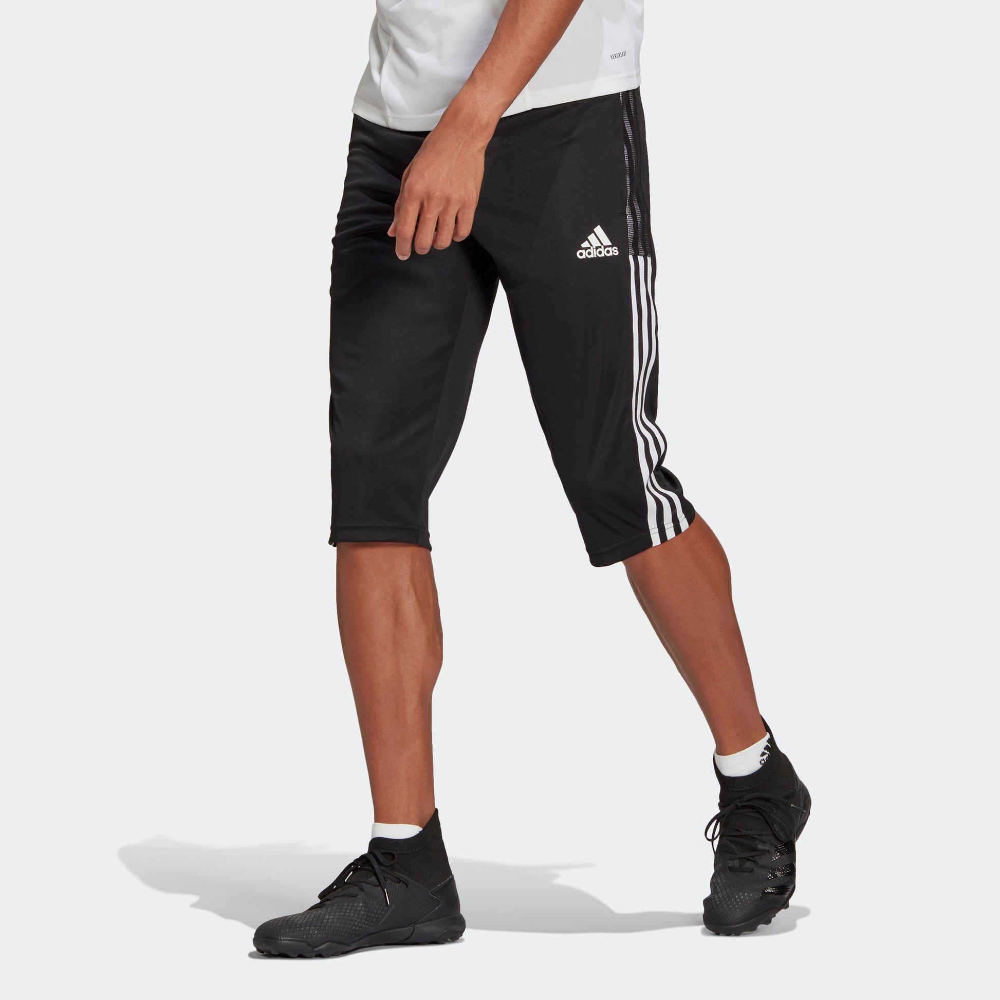 Men's adidas Tiro21 3/ Soccer/Football Training Casual Sports Pants Black GM7375