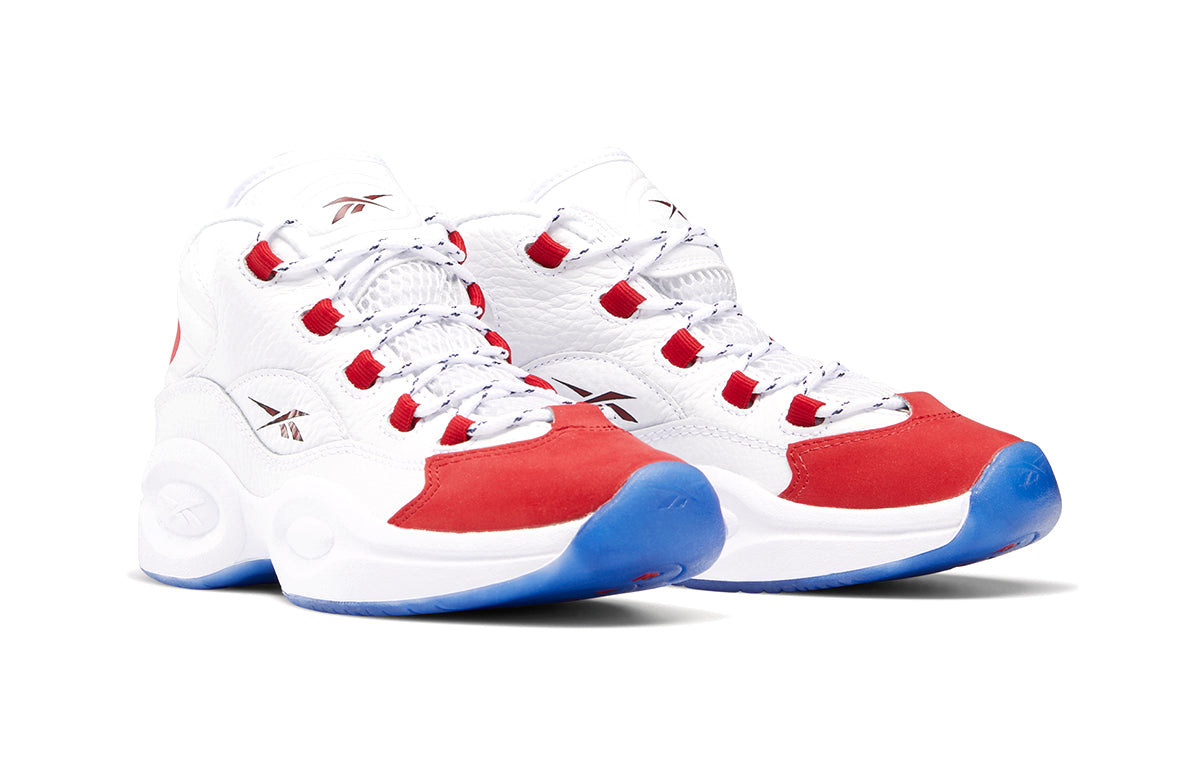 Reebok Question Mid OG Little Kids 'Red Toe' 2020 FY2268